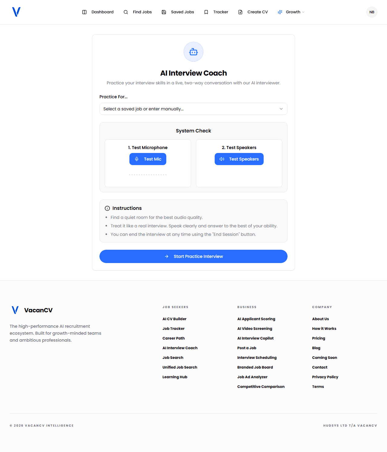 AI Video Interview Copilot Interface